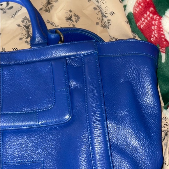 Blue Leather Women's Bag Isabella fiore - Picture 4 of 16